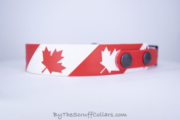 12.5-14.5" Oh Canada 1" UV Print/Red w/Black Hardware 5/8" Taper