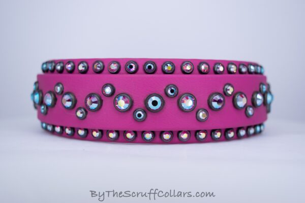 13.5-15.5" Ziggler 1.5" collar Magenta/Magenta w/Black Hardware 1" Buckle