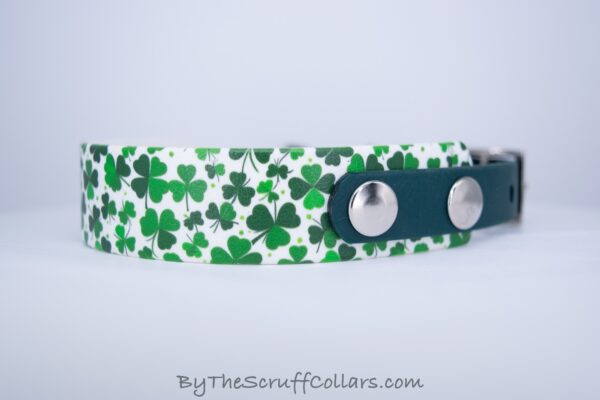 11-13" Green Clovers UV Print/Forest w/Nickel Hardware 5/8" Taper