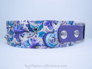 13-15" Victorian Violet 1.5" UV Print/Purple w/Nickel Hardware 1" Taper