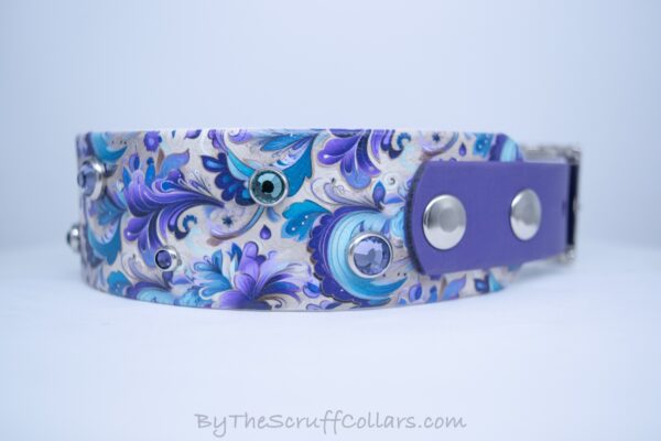 13-15" Victorian Violet 1.5" UV Print/Purple w/Nickel Hardware 1" Taper