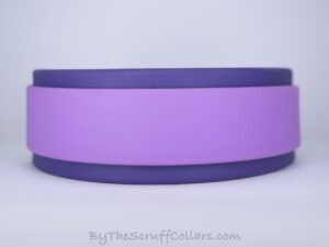 12.5-14.5" No Bling Lilac/Purple 1.5" collar w/Nickel Hardware 1" Buckle